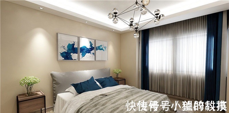 效果图|现代风格装修效果图,102平三室超精致,整体效果特棒,像别墅!