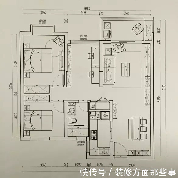 三居室|135平现代三居室，将古典融入纯白空间分外和谐