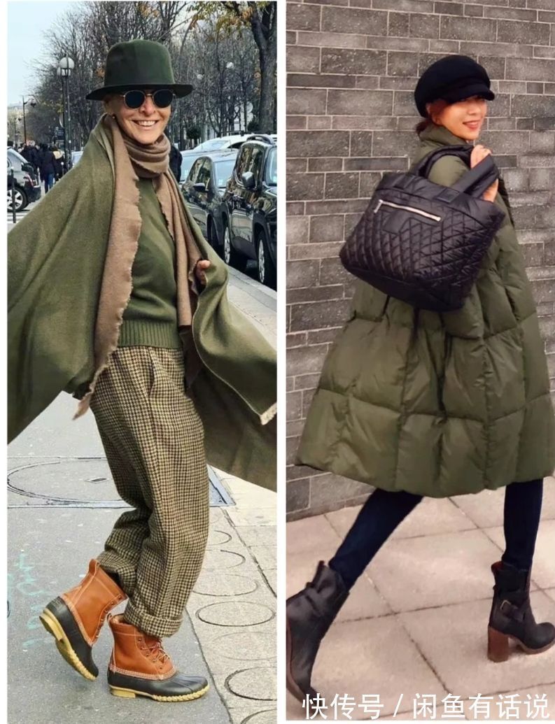 穿搭 50岁阿姨学75岁法国博主穿搭,风格却截然不同,一个优雅一个自然