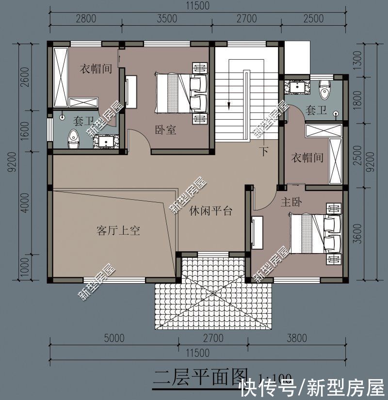 建筑面积|分享10套农村二层户型，每一套颜值都很高，照着建房一定错不了