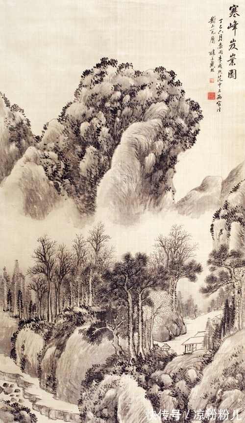 董其昌!冬日山水怎么画,可以看看戴熙的作品