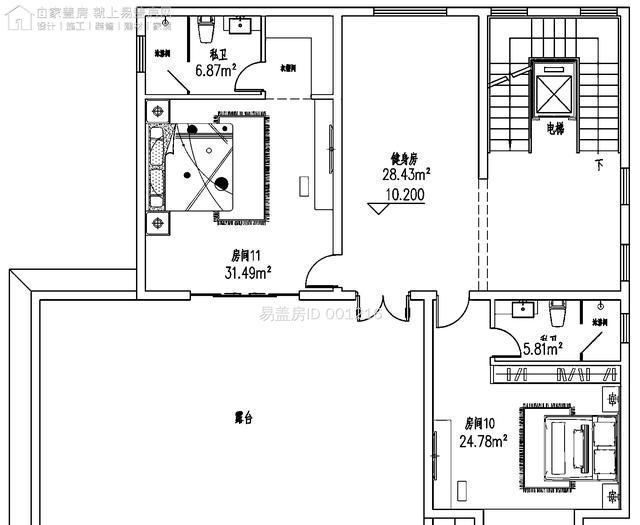 平面图|农村盖房单单主体就花费百万，4层带地下室，10卧室这得住多少人