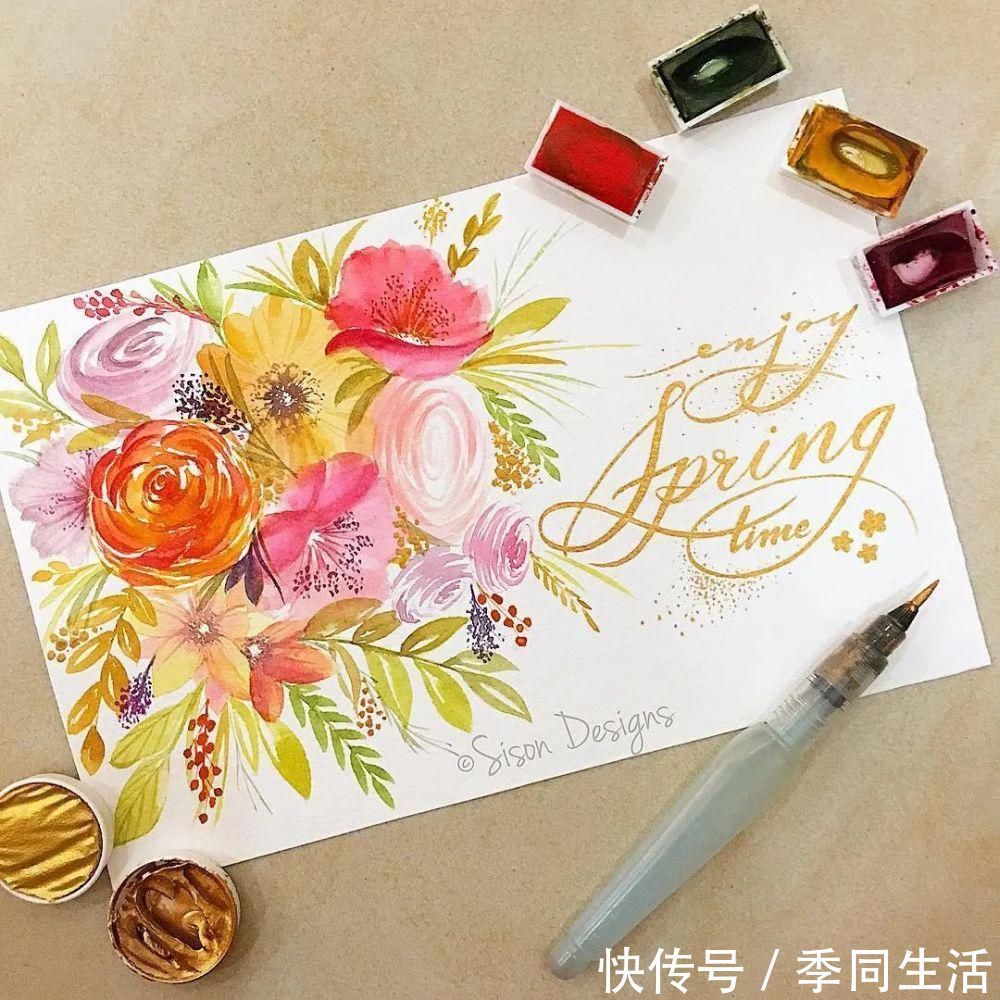 笔尖&美爆！70张超简单小清新的水彩手账，你想要的都在这里！收藏这篇就够了！