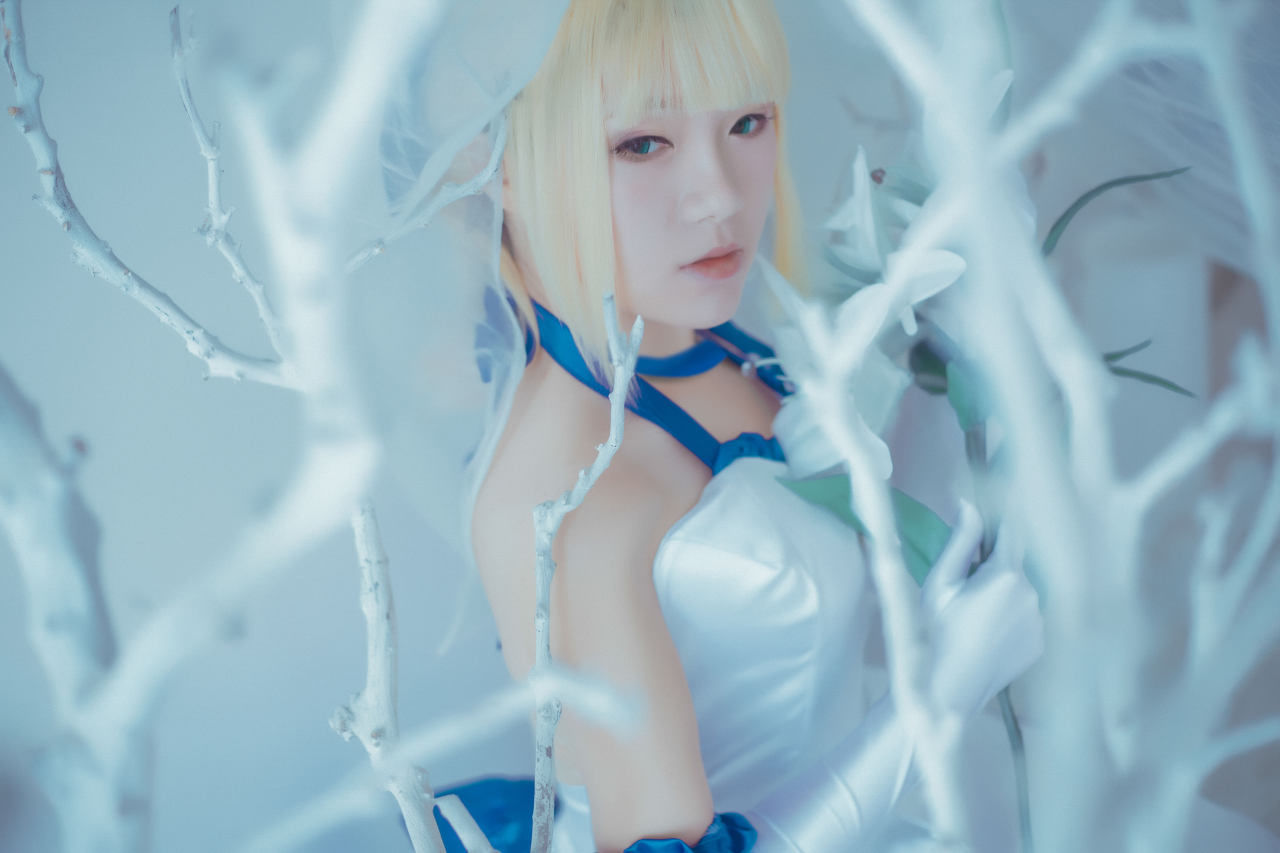 lily|saber lily蓝百合cosplay