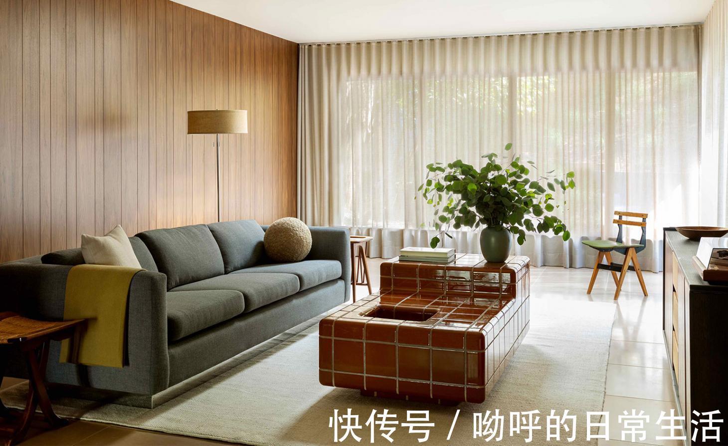 调色板|鼓手的洛杉矶之家,时间琢磨下的中世纪现代风格