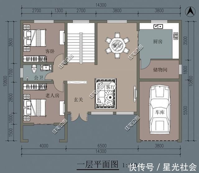 建房|农村建房,开间14米进深10米、坐北朝南,能建什么样的别墅