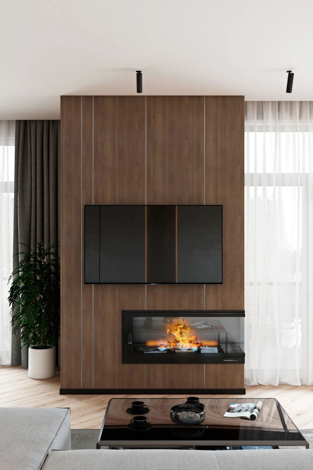 简约|100㎡现代简约,不规则的三房户型,开放式格局,自然而温馨