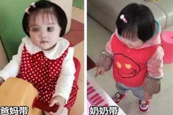 爷爷奶奶|双胞胎姐妹,一个乡下奶奶带,一个自己带,3年后差点没认出