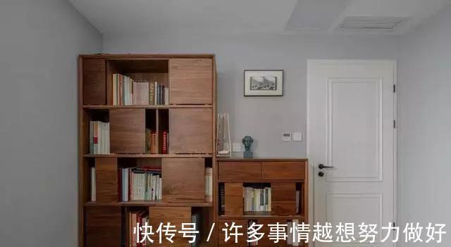 书房|89平简约三室,老公坚持一进门设隔断,多出一个独立玄关