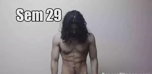 记录照|8个月，这个小伙用35张记录照告诉你，健身能带给身材多大改变