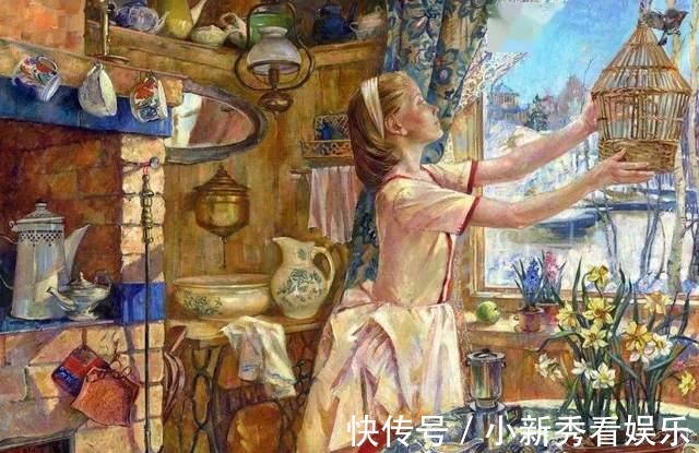 女画家@俄罗斯女画家油画作品，色彩绚丽