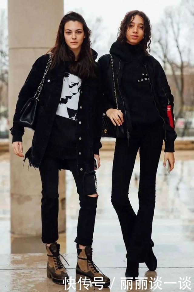 马丁靴的30个穿搭示范，可甜可盐，时髦炸了！