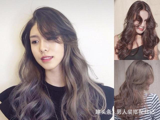 烫发型 今年流行的“全头烫”发型,适合发量少脸大的女生剪!