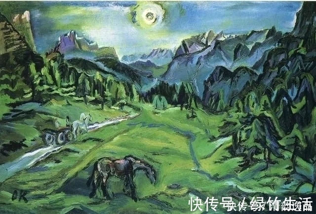 分离派|奥地利表现主义画家,奥斯卡·科柯施卡,油画作品欣赏