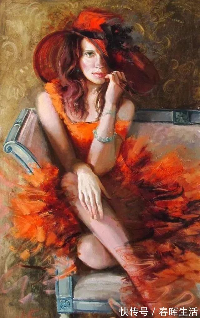 脱俗|她的油画有一种惊艳脱俗的美，乌克兰天才女画家艾琳·谢里