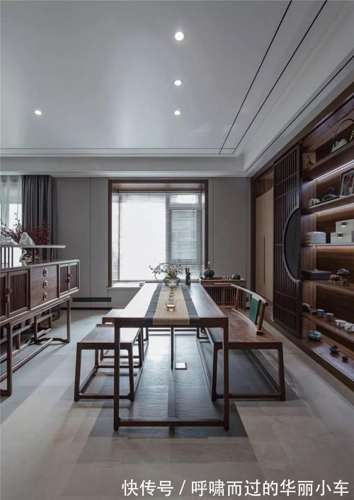 惬意|这才是新中式,150㎡诗意空间,一入户,就被客厅惊艳