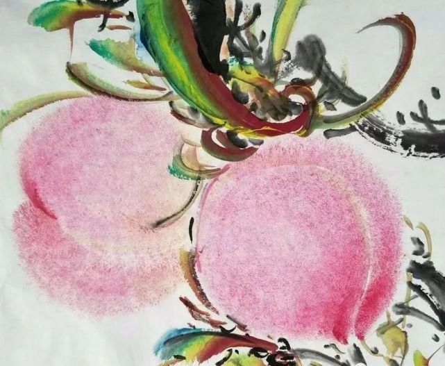 甜香|一起来欣赏国画里的蜜桃，娇艳溢甜香