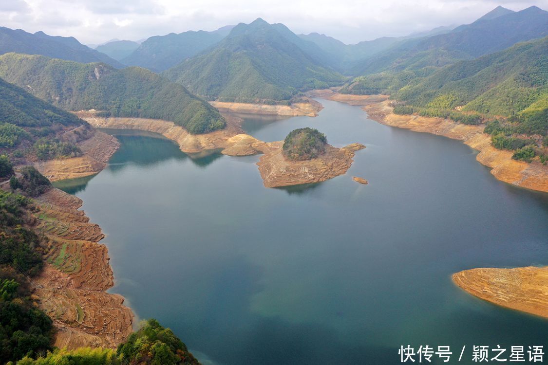 小岛将被淹没，枯水期的绝版风光，五十年一遇