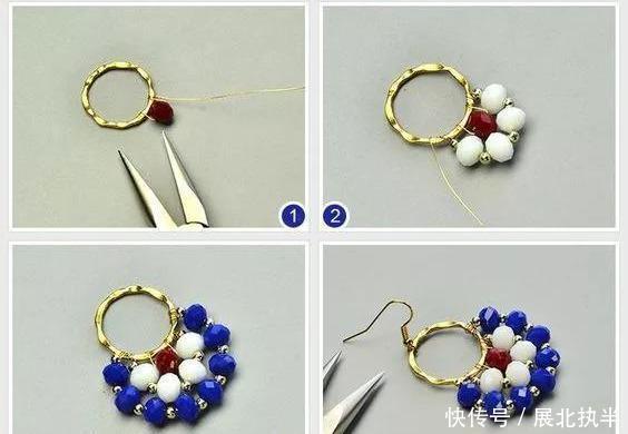 铁丝|嫌弃耳环难看,在家拿些珠子,串一串,每天都戴不同风格!附教程
