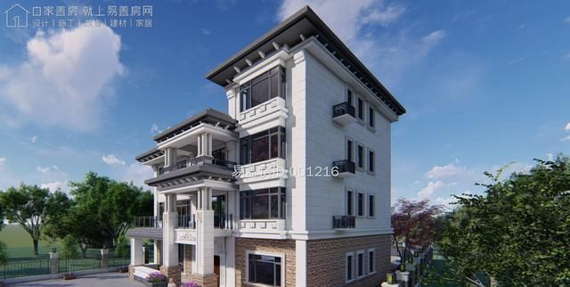 平面图|农村盖房单单主体就花费百万，4层带地下室，10卧室这得住多少人