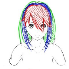 头发怎么画出层次感？教你头发走向和层次的绘画技巧！