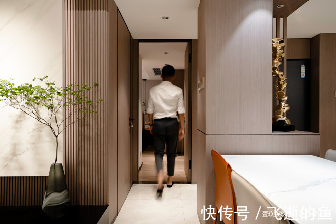 钢结构|127㎡客餐厨一体-洄游动线极简美家！