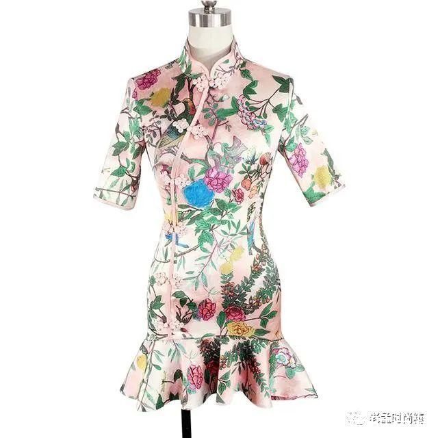 鱼尾|微胖身材穿什么好看?唯美改良旗袍裙，显瘦又漂亮