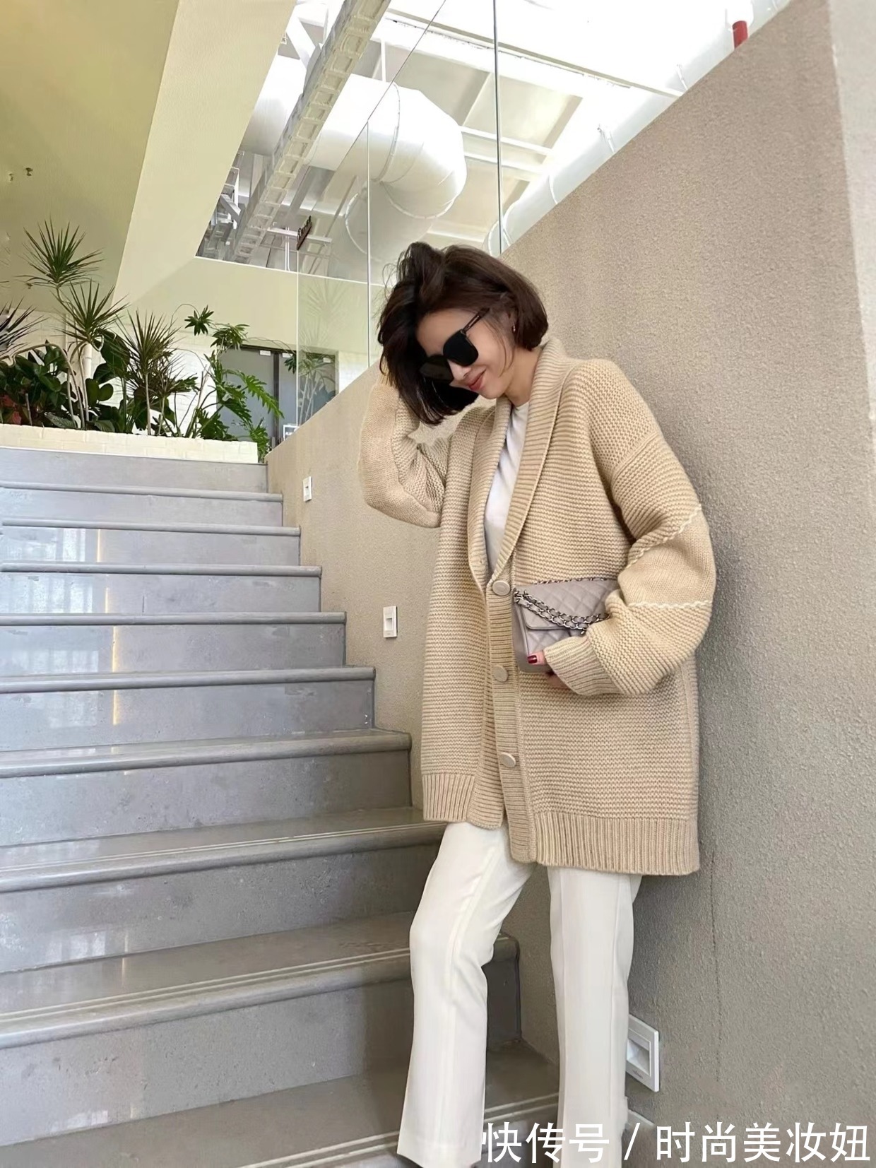 针织衫 这是我见过最高级的针织开衫穿搭,轻松打造好气质,适合40岁女人