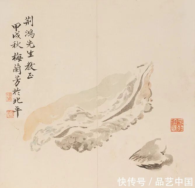 陈师曾#京剧大师的花鸟册,雅俗共赏