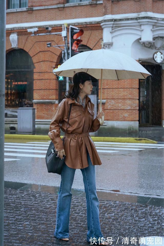 大衣 今秋不流行卫衣配牛仔裤了,像三木这样搭,才是真的美有气质