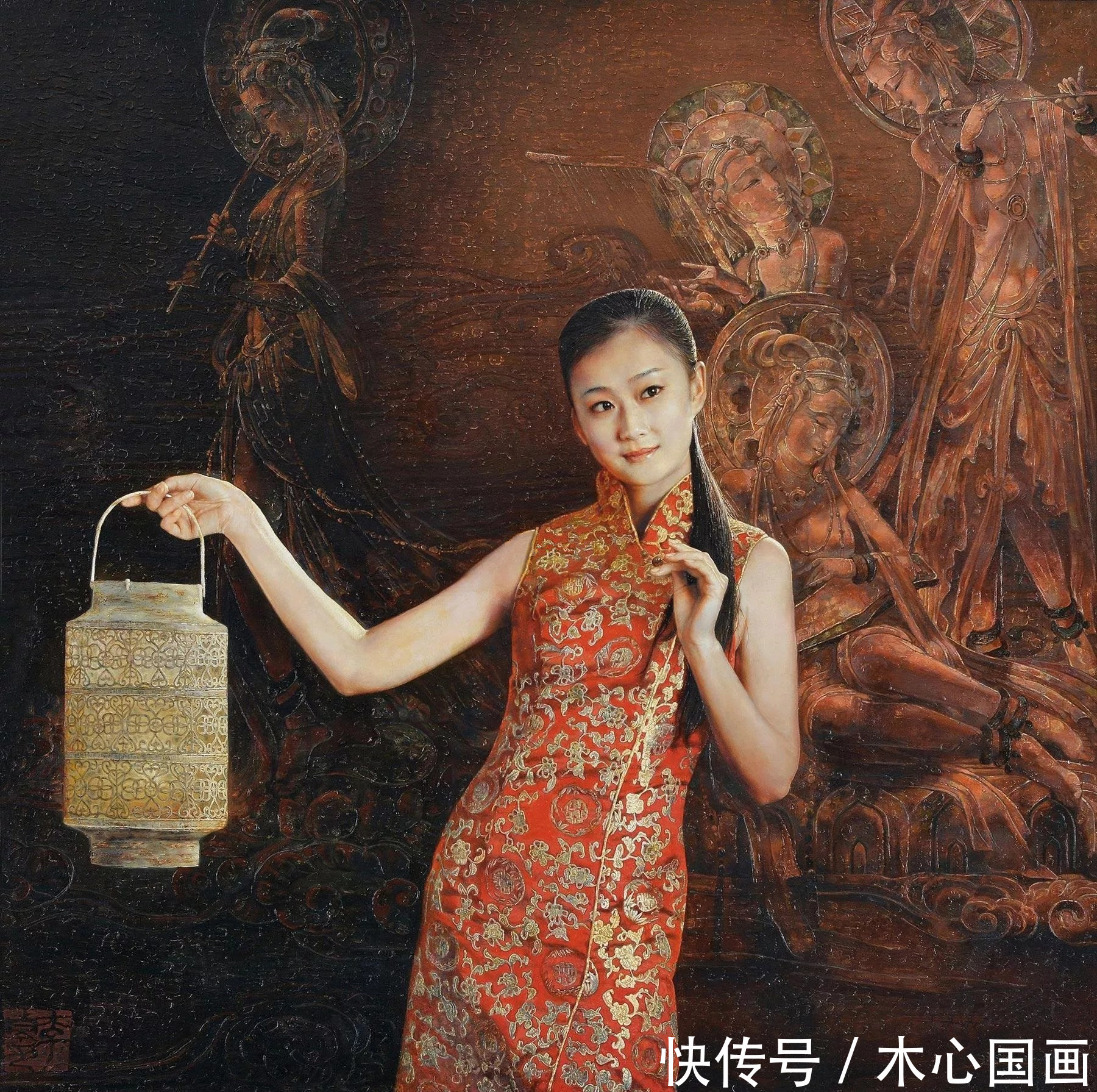 陈逸飞!油画里的旗袍美女:风华流韵