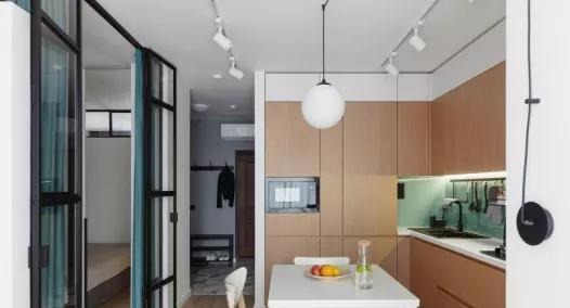 卧室|客厅一分为二当卧室,用玻璃折叠门做隔断,聪明人都这样设计了