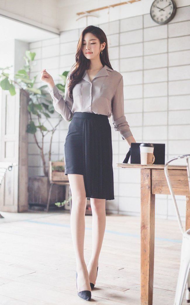 似水|优雅温婉的气质美女，职业装显利落大气，精致典雅清新似水！