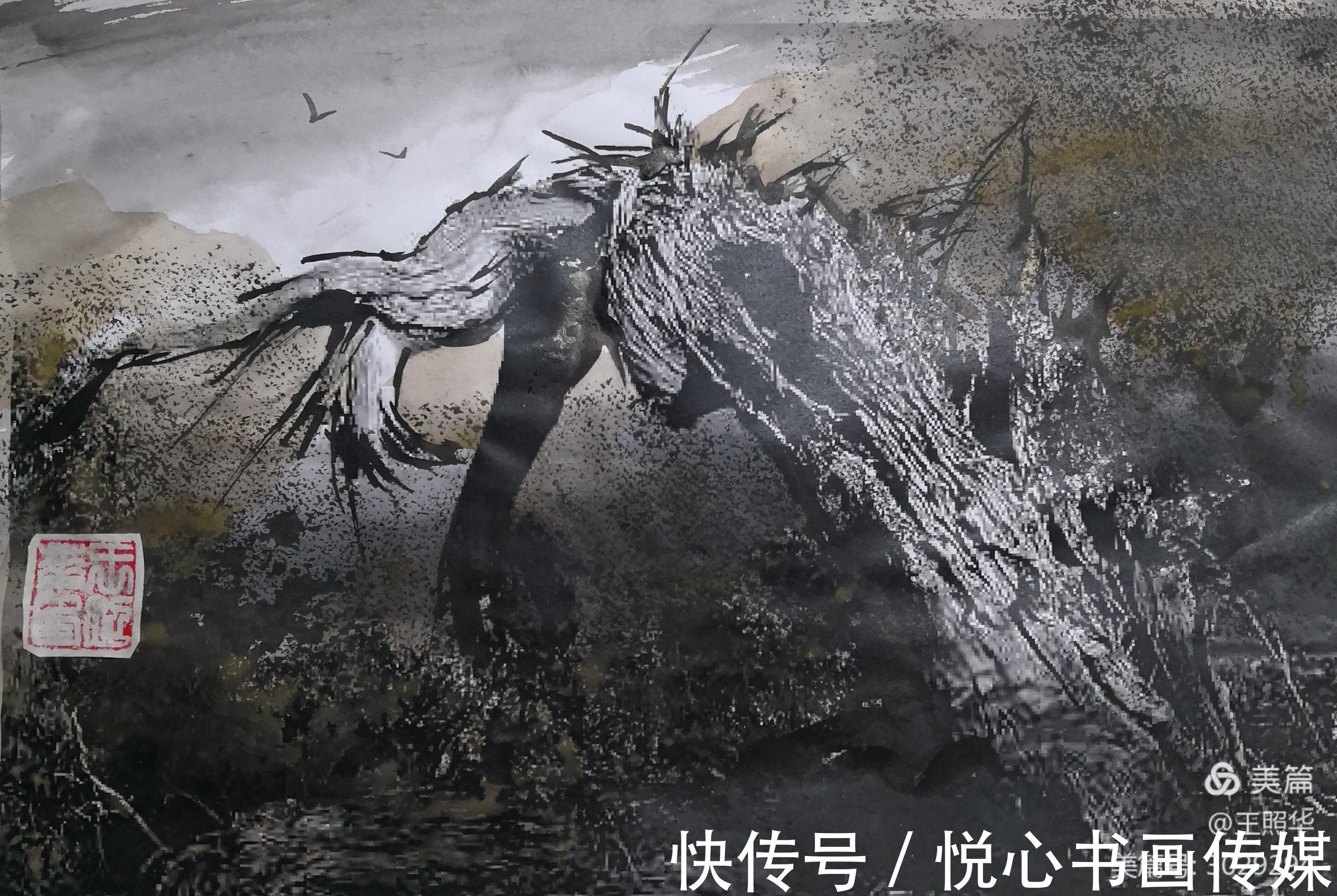 艺术$画里有胡杨,王照华虎年迎春胡杨展《胡杨细語度万年》