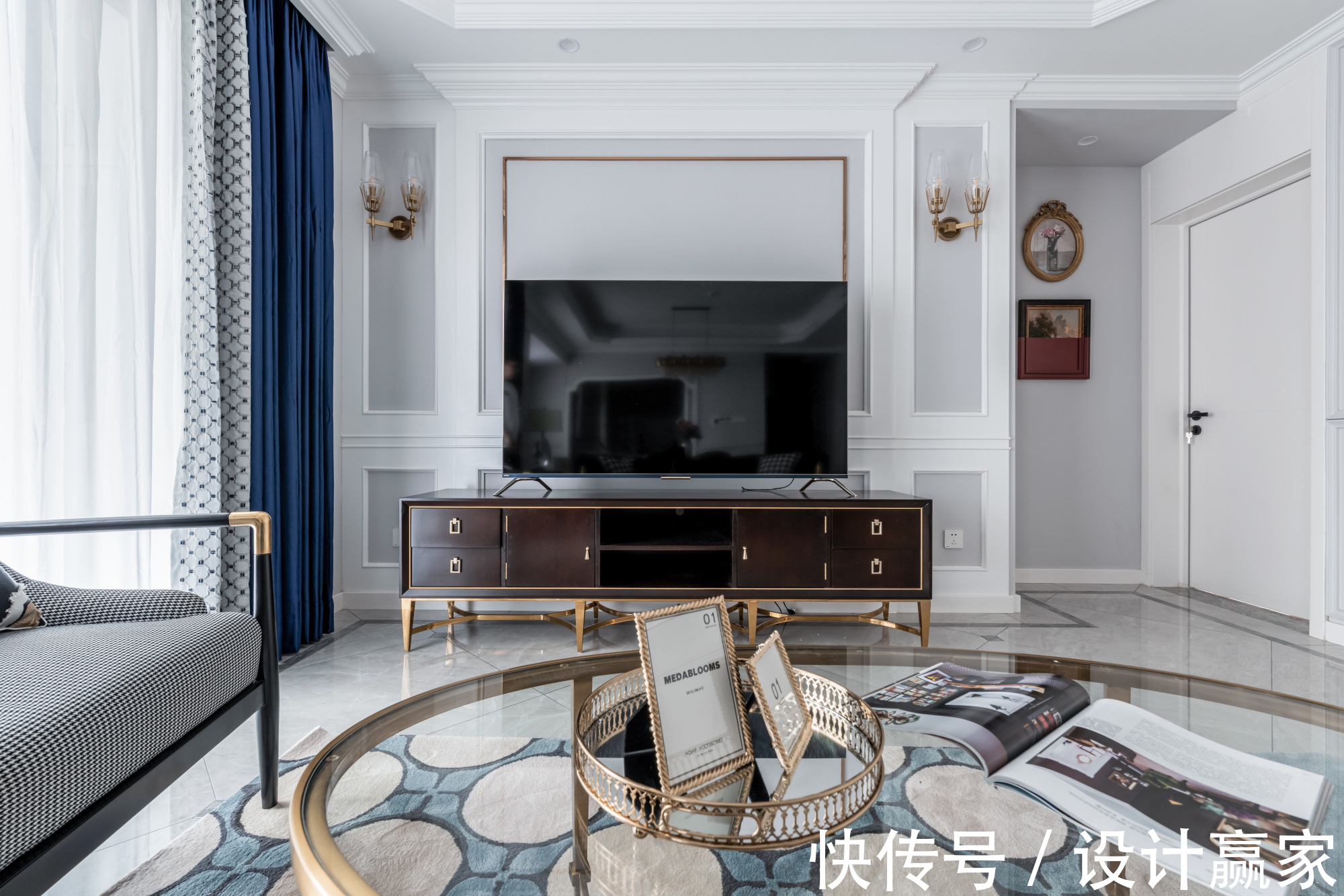 浅灰色|101㎡美式奢华,质感的空间,浪漫的家,邻居看过直夸好