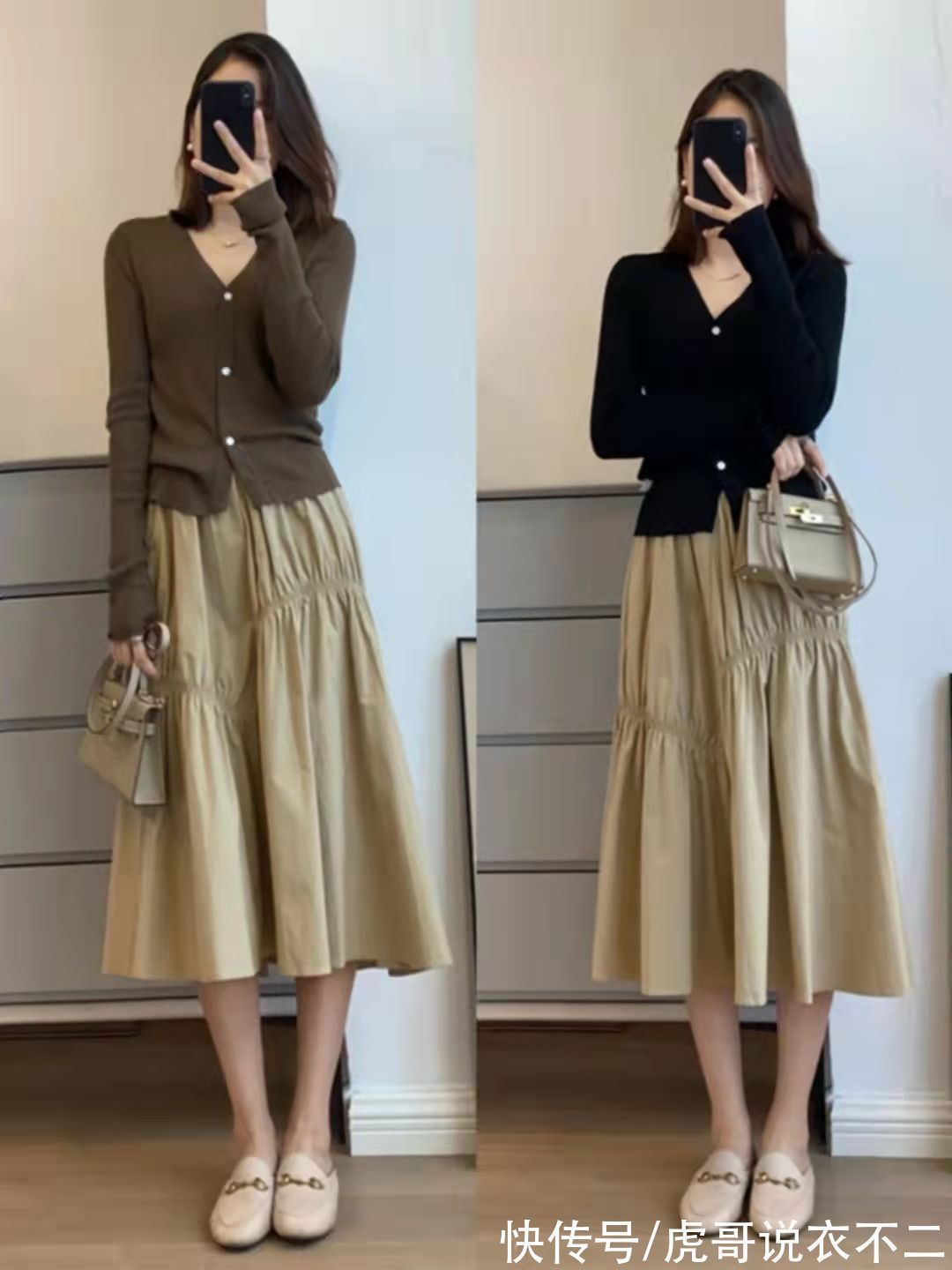 搭法 秋季流行“针织小衫”,教你4种优雅搭法,演绎轻熟女人的气质美