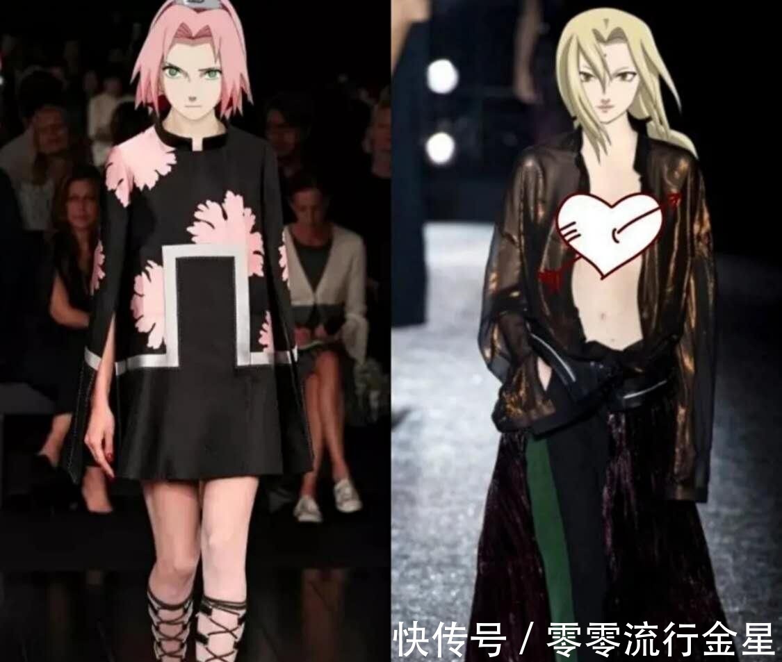 时装秀|当火影忍者女角色办时装秀,腿影魅力四射,井野化身黑马成第一