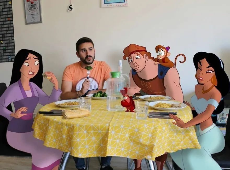 现实生活中|他将迪士尼动画明星“请”进家门,一系列小插曲,令人捧腹