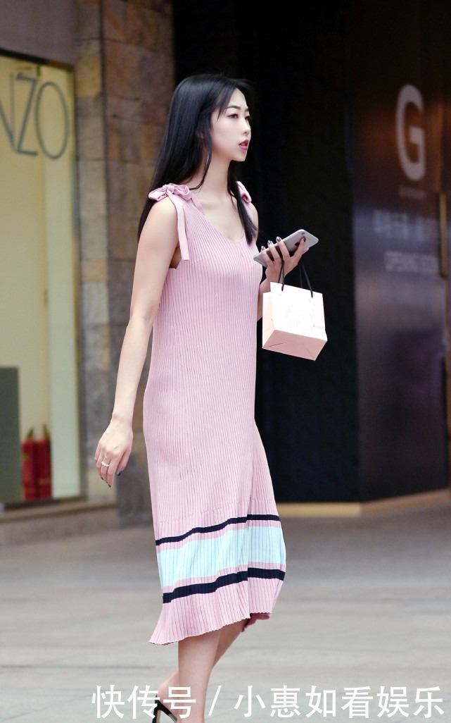 减龄|简约减龄的针织长裙,清凉舒适,青春靓丽的女生值得一试