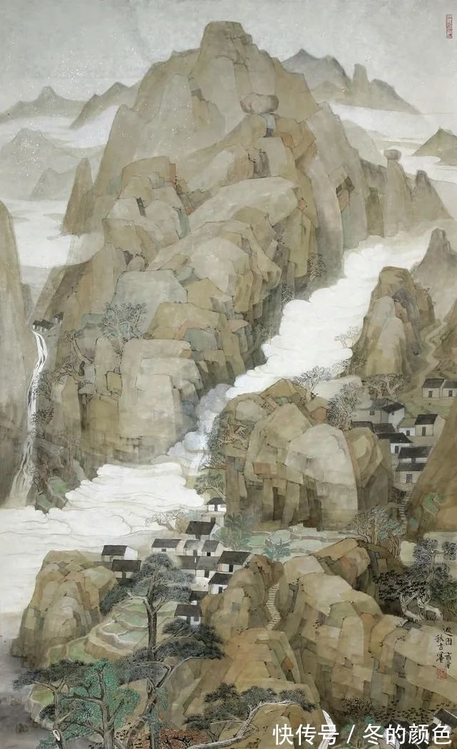 中国画!张秋桔|一段烟云