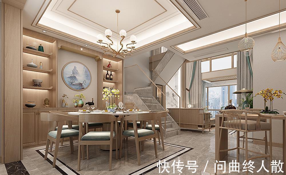 阳台|发现一户很有品味的中式样板房,两层复式楼,格局好,装修很高级