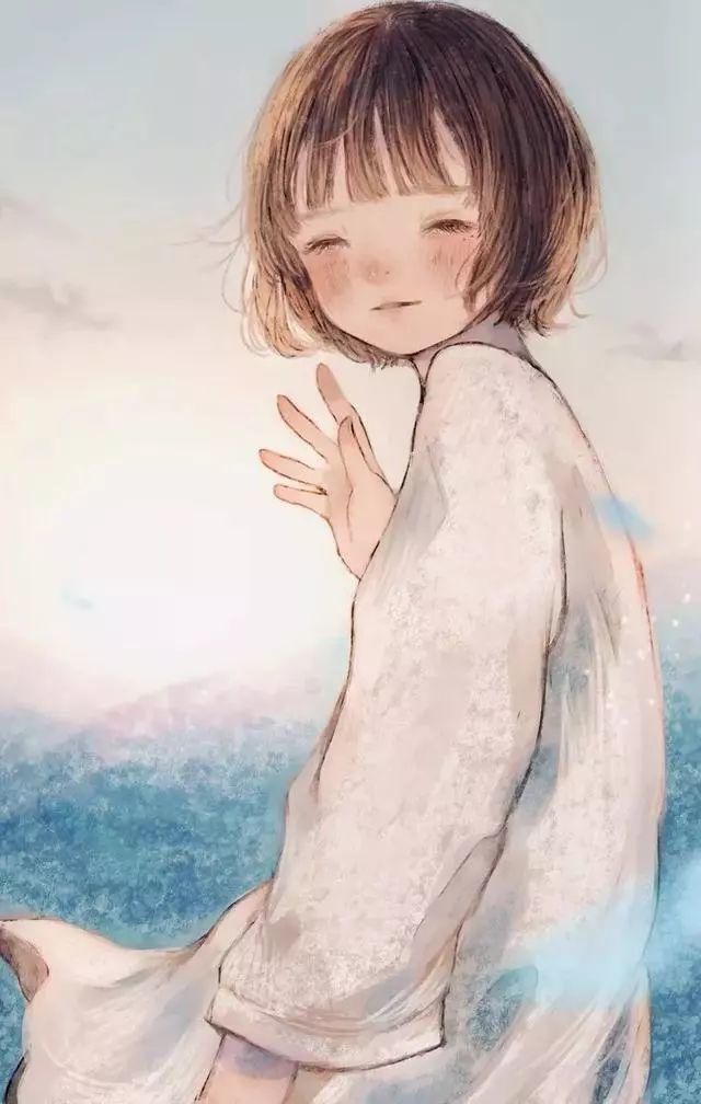  插画|唯美的“鹿眼”少女插画,看见她哭心都碎了……