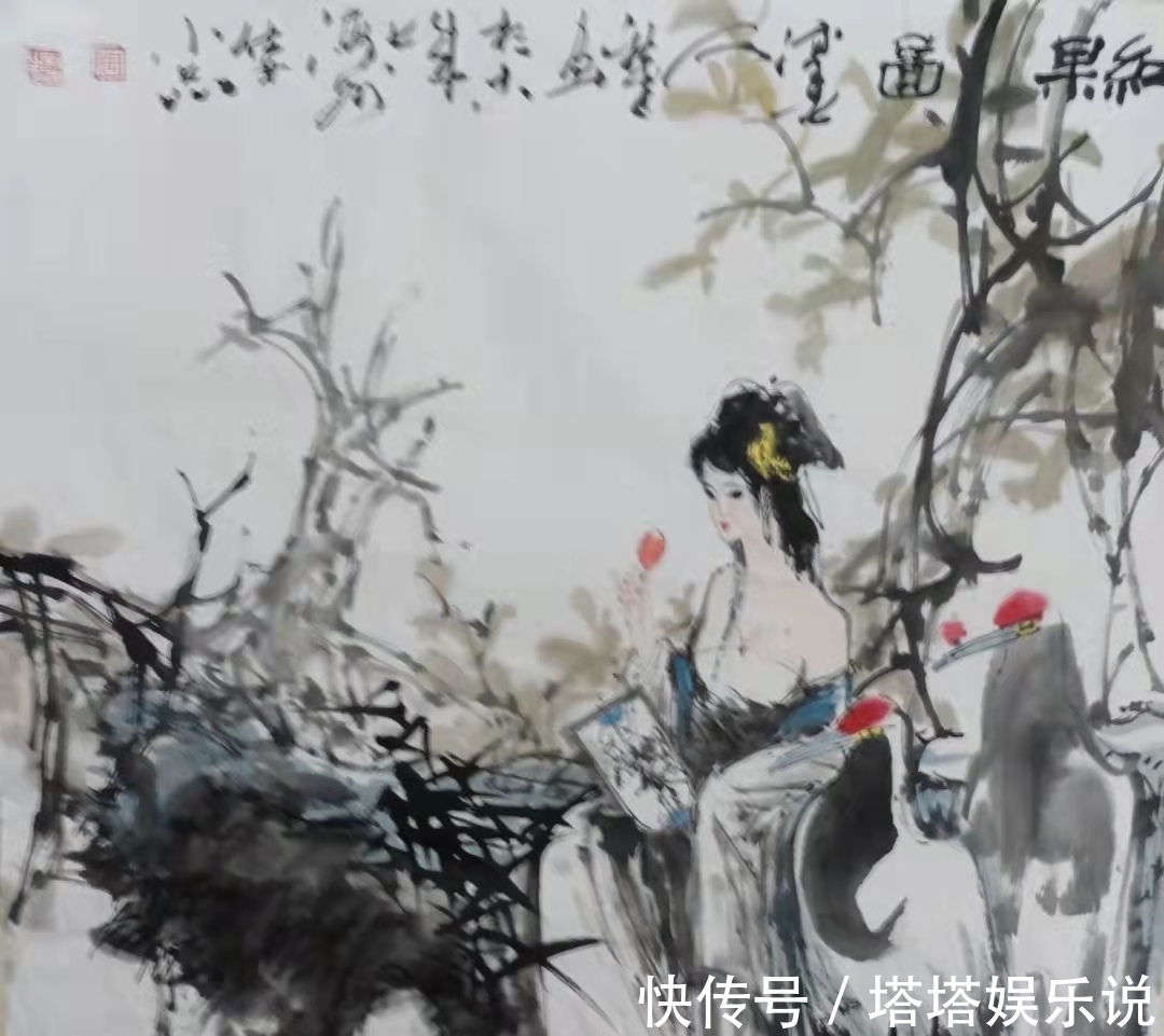 绘画者|周新建的水墨仕女图,筑就了中国传统绘画的新时代