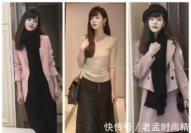 大衣|38套女性冬季日常穿搭,大衣搭配针织衫,保暖舒适又减龄,美呆了