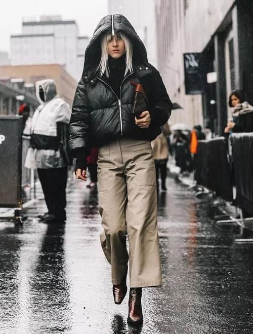 今冬流行的“厚外套＋阔腿裤”，时髦显瘦又保暖，照着穿就很美