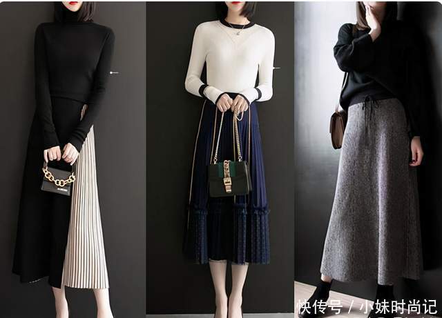 穿法|初冬毛衣内搭的穿法,教你这21套时髦高级的穿搭示范,优雅知性