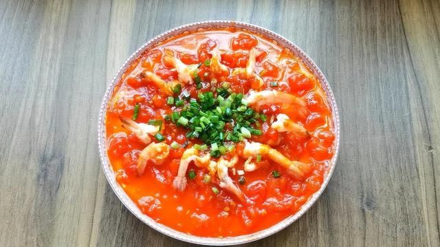 老少|虾仁豆腐蒸鸡蛋，再配上西红柿酱，好吃又营养，老少都爱的下饭菜