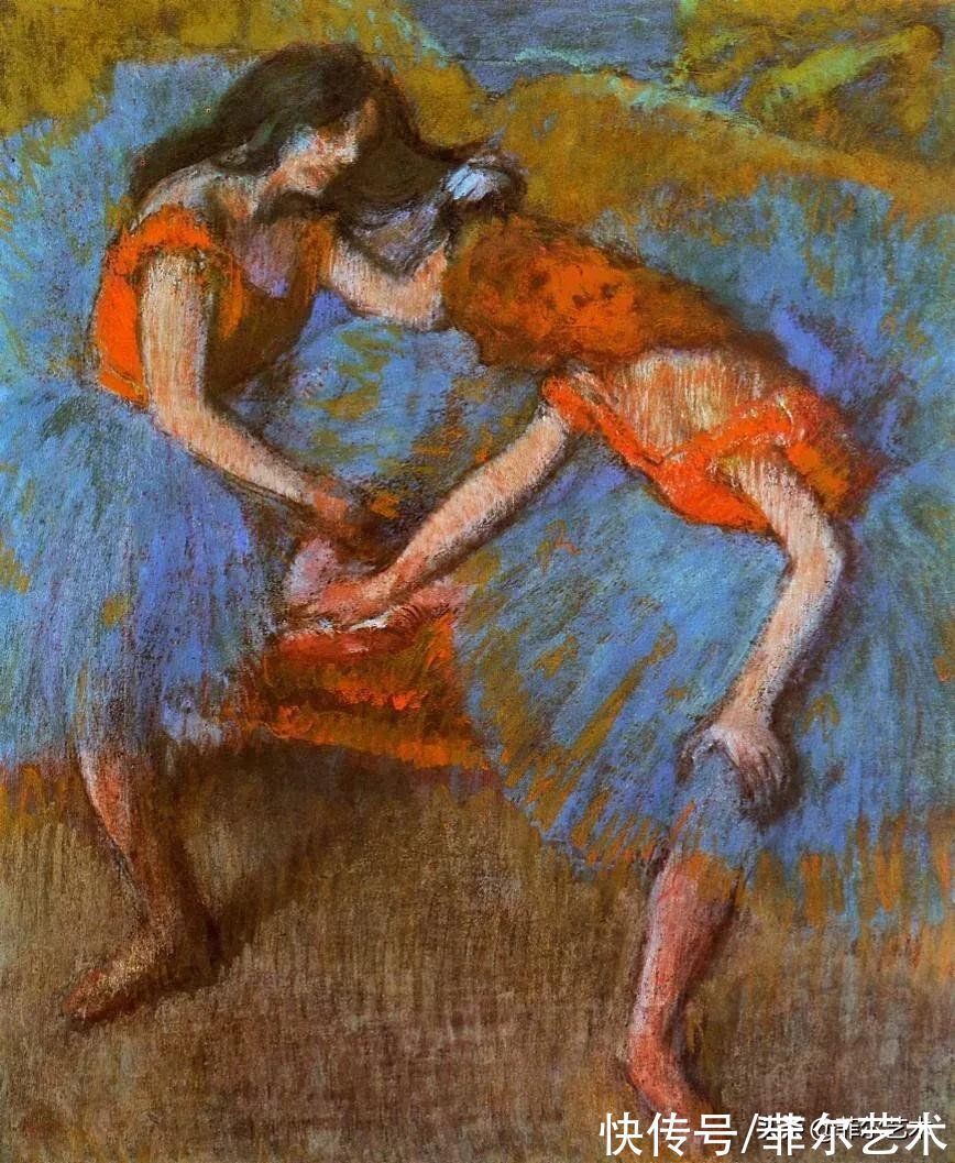 安格尔$法国艺术大师埃德加·德加舞女125幅油画作品,美翻了