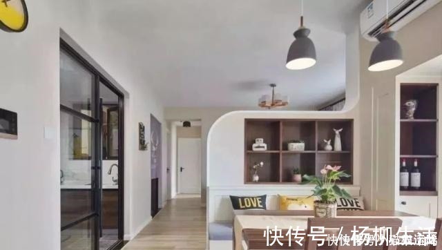 卡座|92平挤出三室两厅,一进屋就被迷住了!餐厅设卡座更实用!晒晒!