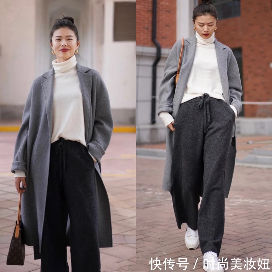 搭配|40岁女人要多穿“高级灰”大衣,优雅又时尚,年龄越大越显气质